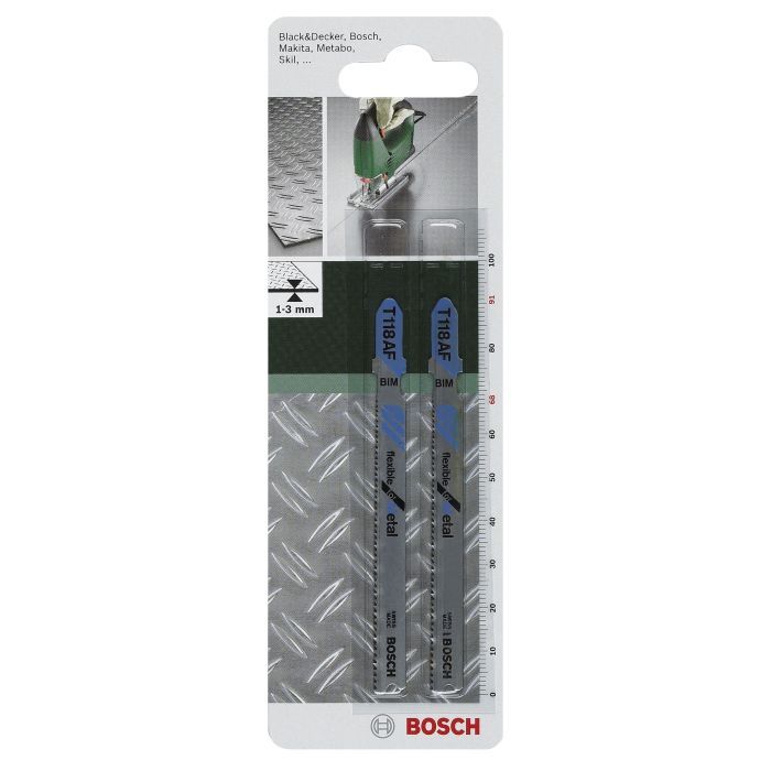 Полотно Bosch по металу , T 118 AF, 1.1-1.5х91мм, 2шт (2.609.256.733)