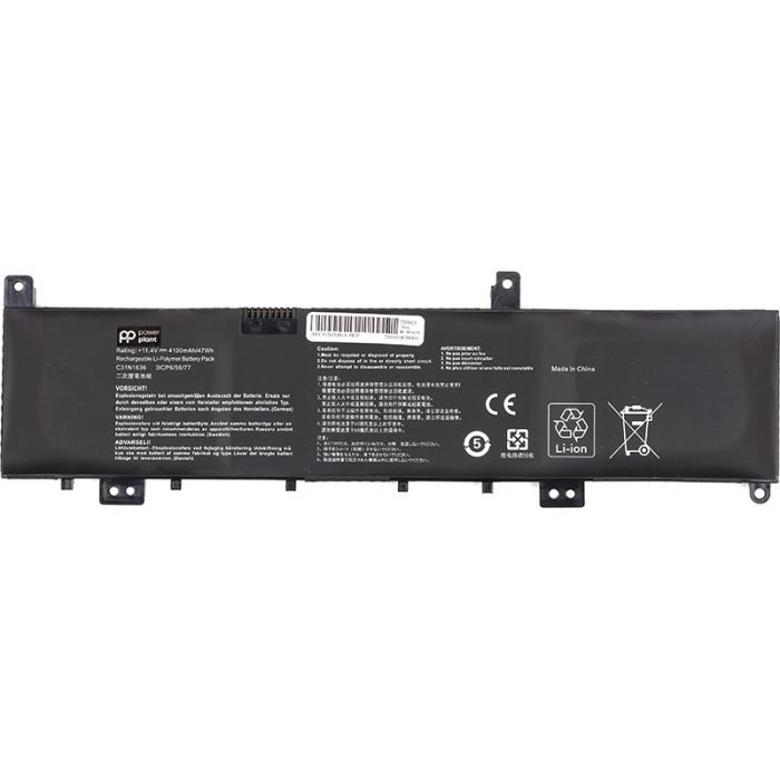 Аккумулятор для ноутбука ASUS N580VN (C31N1636) 11.4V 4100mAh PowerPlant (NB431762)