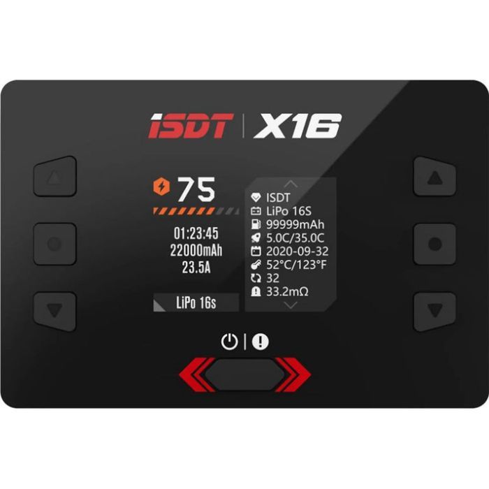 Зарядний пристрій для дрона iSDT X16,1100W x 2/20A x 2 Dual Channel (HP0015.X16) зображення 2