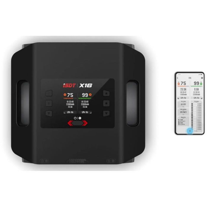 Зарядний пристрій для дрона iSDT X16,1100W x 2/20A x 2 Dual Channel (HP0015.X16) зображення 3