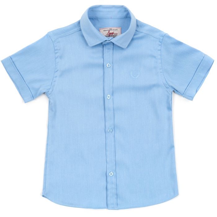 Рубашка детская A-Yugi с коротким рукаваом (18120-152B-blue)