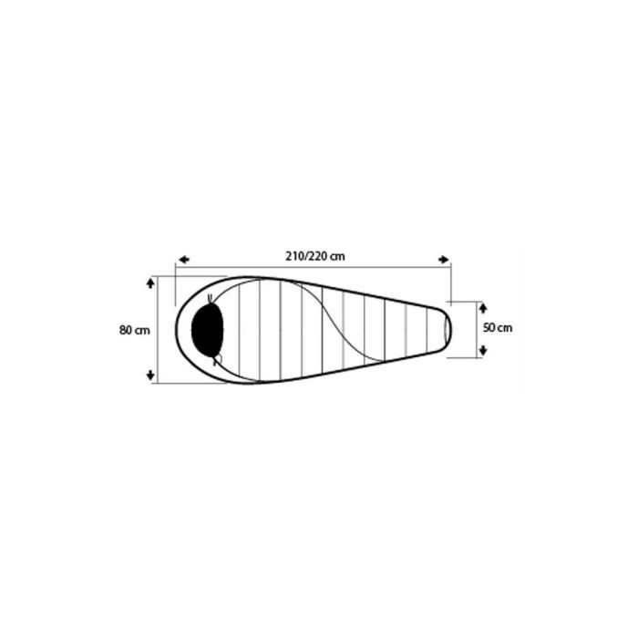 Спальний мішок Trimm Balance kiwi green/dark grey 195 R (001.009.0148) зображення 2