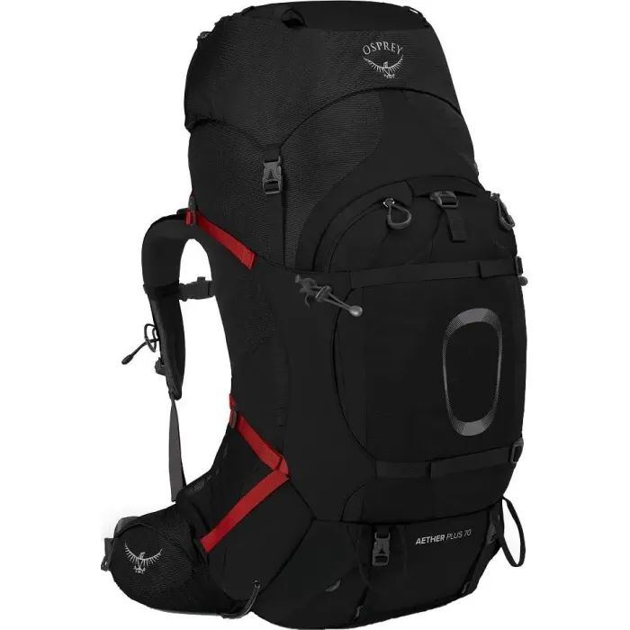 Рюкзак туристичний Osprey Aether Plus 70 black - S/M - чорний (009.2436)