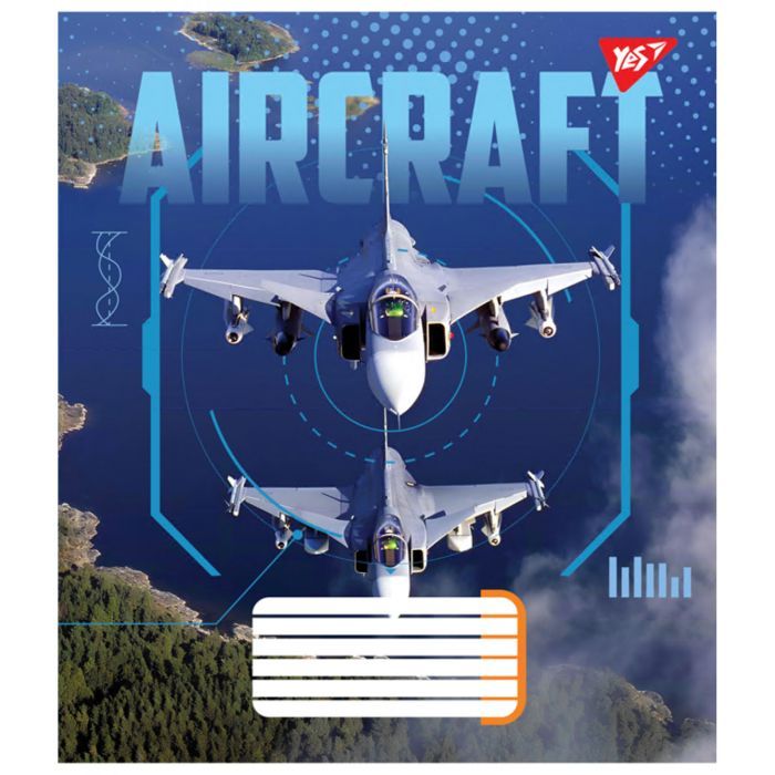 Тетрадь Yes Aircraft 36 листов линия (767080) изображение 3