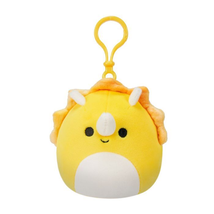 Мягкая игрушка Squishmallows на клипсе – Трицератопс 9 см (SQCP00216)