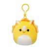 Мягкая игрушка Squishmallows на клипсе – Трицератопс 9 см (SQCP00216)