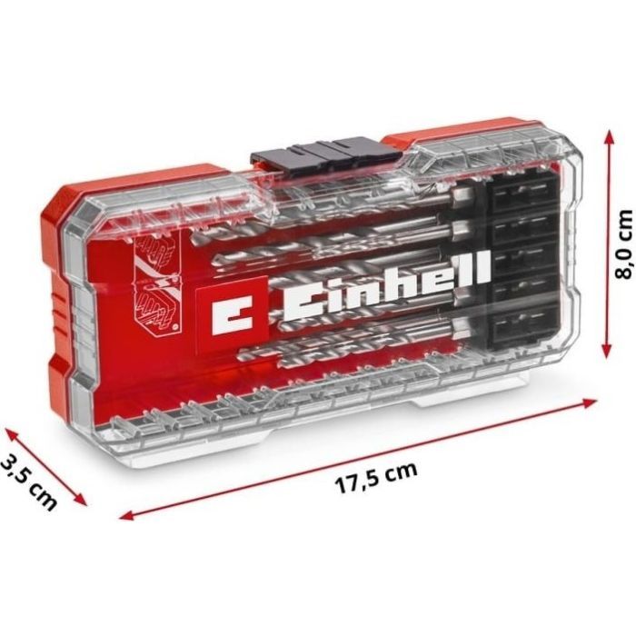 Набор сверл Einhell по металлу HSS, 10 шт, 2-6.5мм, кейс (108723) изображение 6