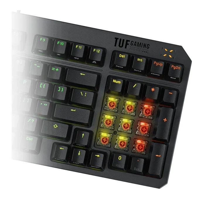 Клавіатура ASUS TUF Gaming K3 Gen II Opti-Mech RGB Red Switches USB UA Black (90MP0390-BKMA00) зображення 8