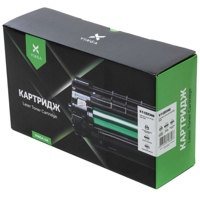 Тонер-картридж Vinga CANON C-EXV40 6K, Black, IR 1133/133A/1133 (V-T-CEXV40) зображення 2