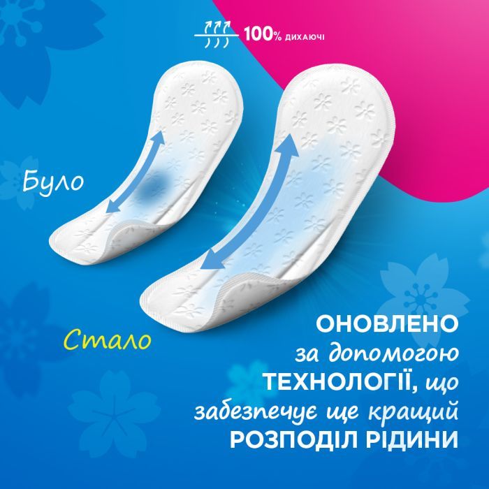Ежедневные прокладки Carefree Cotton Feel Flexiform Без аромата 56 шт. (3574661482194) изображение 9