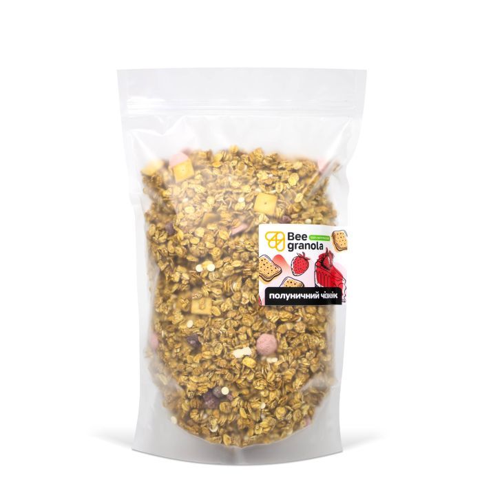 Гранола Bee Granola Клубничный чизкейк 1 кг (4820228430689)