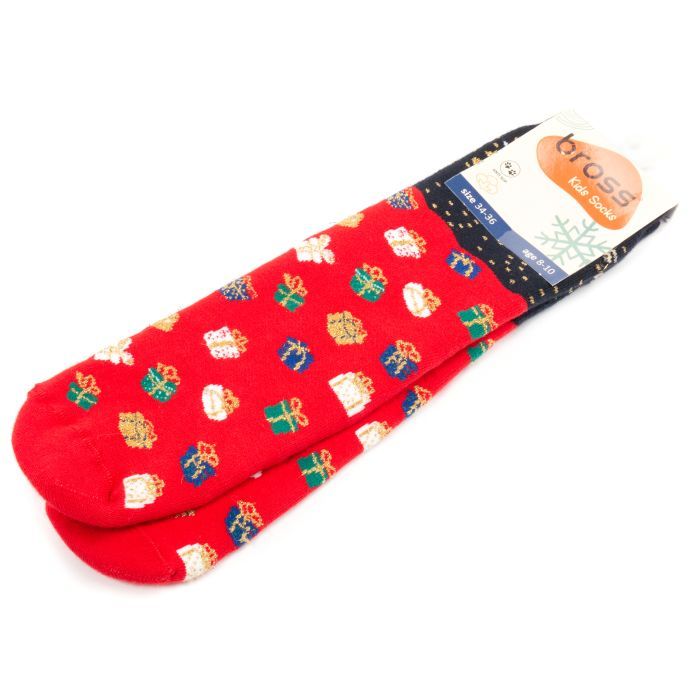 Носки детские Bross новогодние махровые (10436-8-10-gray) изображение 2