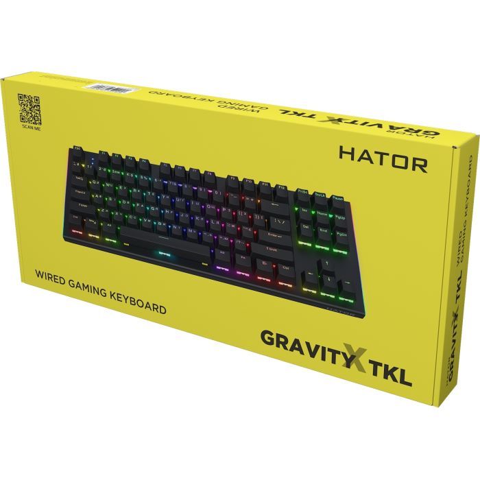 Клавиатура Hator Gravity X TKL Orange USB Black (HTK550UA) изображение 10