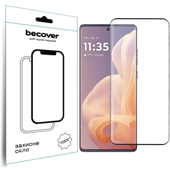 Скло захисне BeCover Motorola Moto G85 Black (712350)