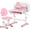 Парта со стулом Mealux Wave Pink (+ полка) (BD-31 PN)