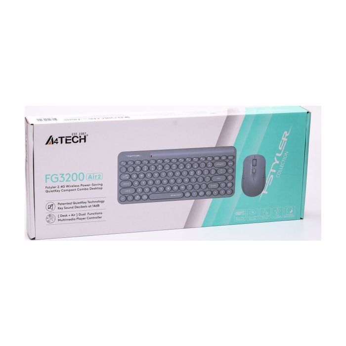 Комплект A4Tech FG3200 Air2 Wireless Grey (4711421997270) изображение 7