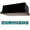 Витяжка кухонна Ventolux GARDA 60 BK (700) LED 2S зображення 3