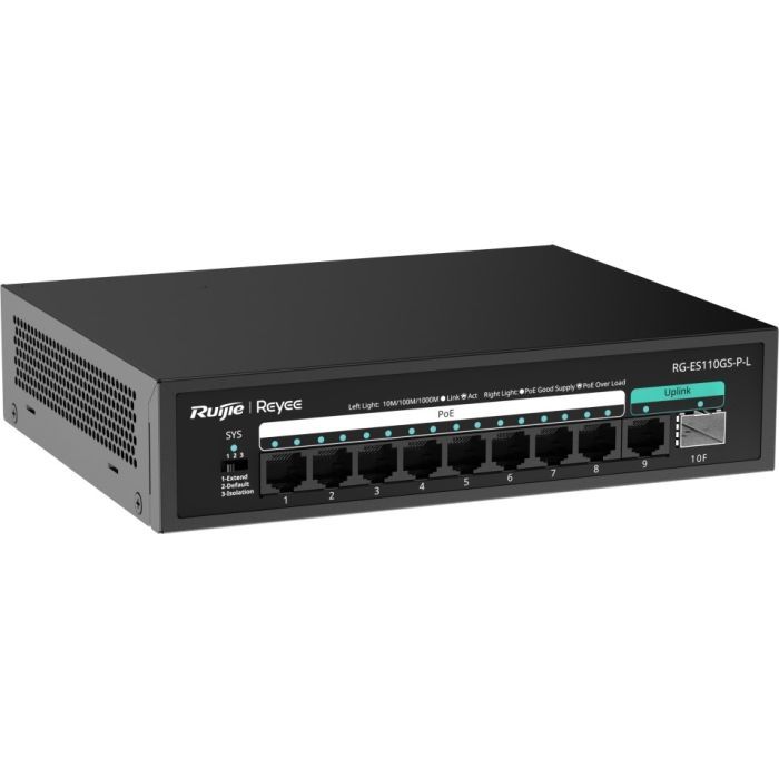 Комутатор мережевий Ruijie Networks RG-ES110GS-P-L зображення 3