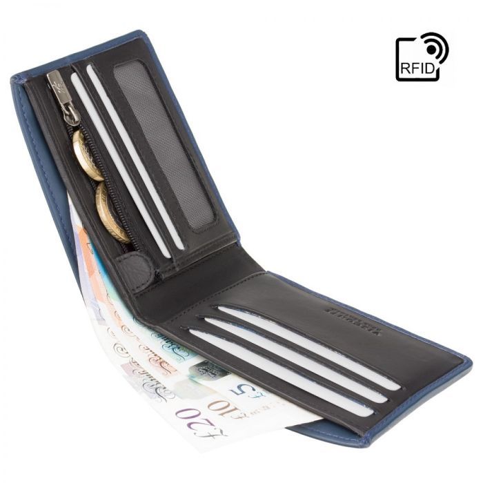 Гаманець Visconti VSL33 TAP-N-GO з RFID Steel Blue-Black (VSL33 BL/BLK) зображення 4