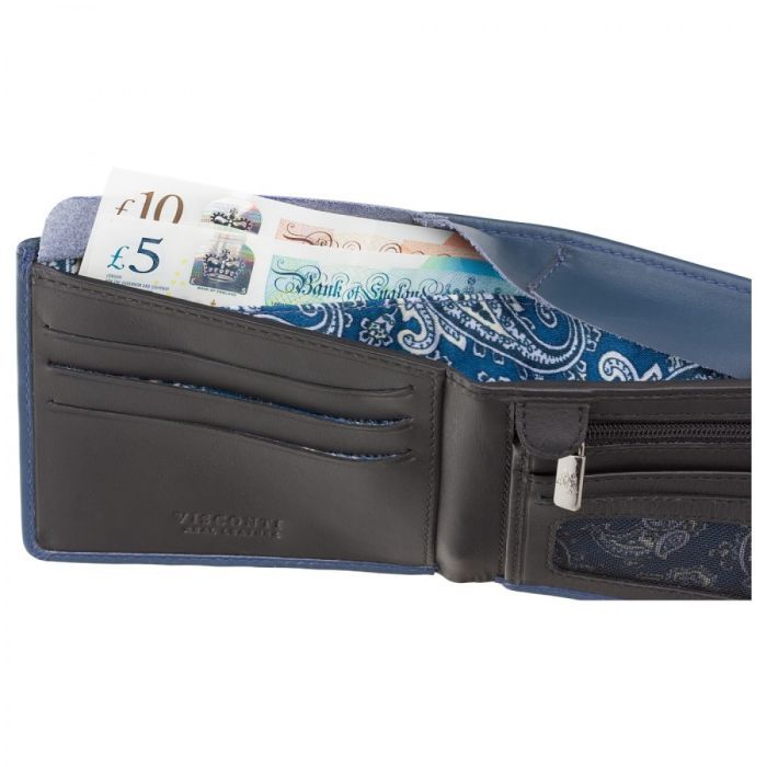Гаманець Visconti VSL33 TAP-N-GO з RFID Steel Blue-Black (VSL33 BL/BLK) зображення 5