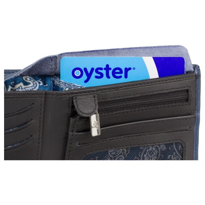 Гаманець Visconti VSL33 TAP-N-GO з RFID Steel Blue-Black (VSL33 BL/BLK) зображення 6