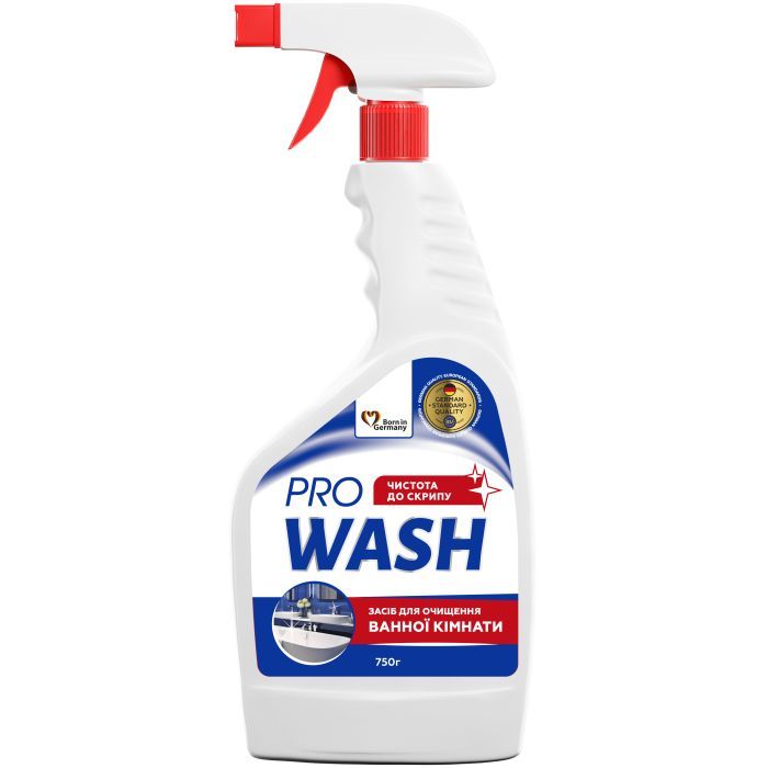 Спрей для чистки ванн Pro Wash Для мытья ванной комнаты и сантехники 750 г (4262396145475)