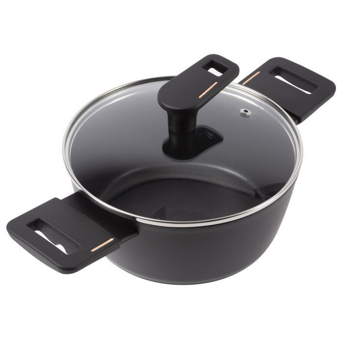 Кастрюля Bergner Copper, з кришкою 20 см (BG-30293-BK)
