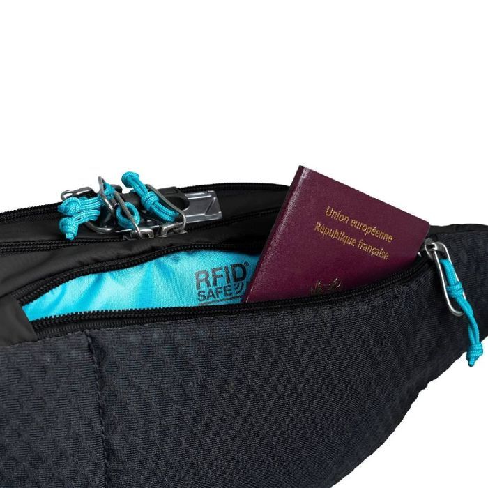 Сумка-бананка Pacsafe Eco Anti-Theft Waist Pack сірий/чорний (41104145) изображение 8