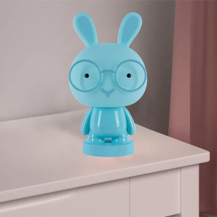 Ночник Kite Светильник LED с аккумулятором Bunny, голубой (K24-490-1-3) изображение 5