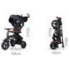 Дитячий велосипед QPlay Rito Deluxe Складаний Триколісний Brown (S380-17RitoDeluxeBrown) зображення 3