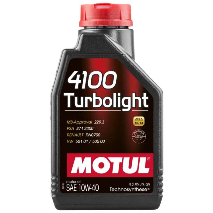 Моторное масло MOTUL 4100 Turbolight SAE 10W-40 1л