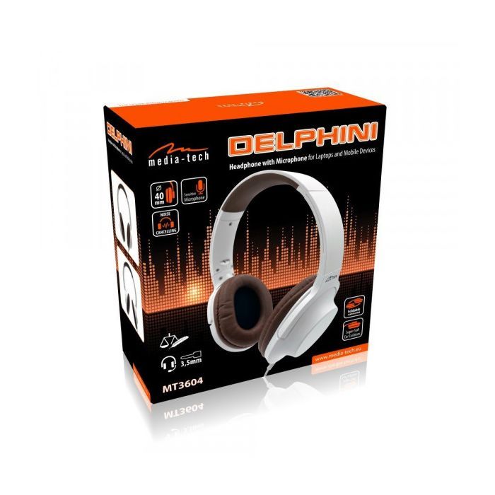 Наушники Media-Tech Delphini White (MT3604) изображение 5