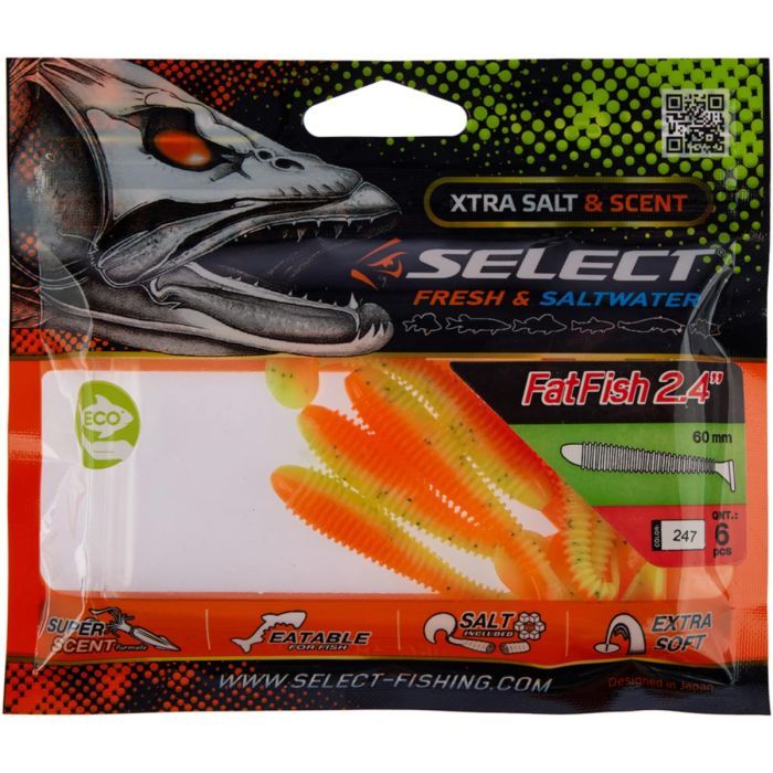 Силікон рибальський Select Fatfish 2.4" col.087 (6 шт/упак) (1870.29.32) зображення 2