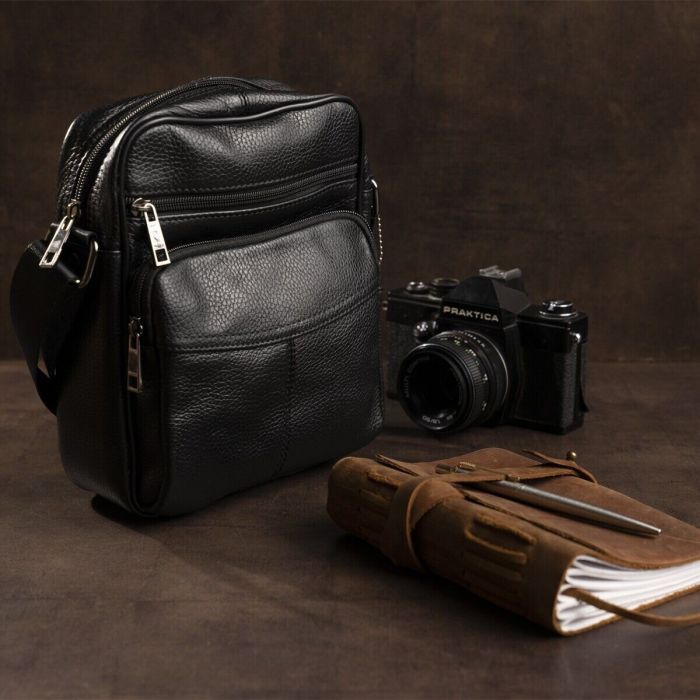 Сумка Vintage Чорна (14909) зображення 6