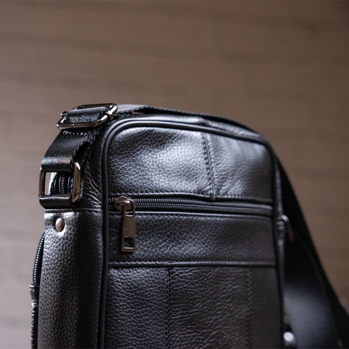 Сумка Vintage Чорна (14909) зображення 9