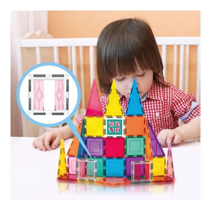 Конструктор Picasso магнітний Tiles Magnetic Building Blocks 36 деталей (817338027971) зображення 4