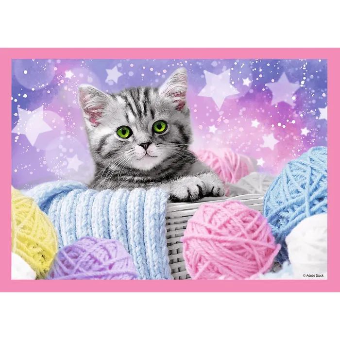 Пазл Trefl Забавные коты 4 in 1 (35, 48, 54, 70) элемента (5900511343960) изображение 4