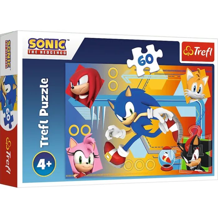 Пазл Trefl Sonic Соник в действии 60 элементов (5900511173871)
