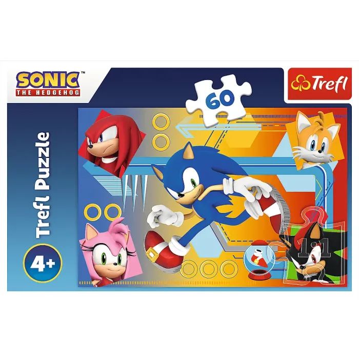 Пазл Trefl Sonic Соник в действии 60 элементов (5900511173871) изображение 3