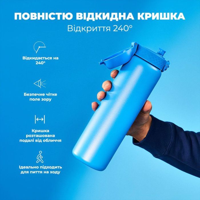 Пляшка для води ION8 OneTouch Vacuum Insulated 920 мл Blue (I8TS1000BLU) зображення 3