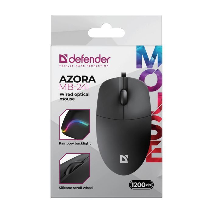 Мышка Defender Azora MB-241 LED USB White (52242) изображение 4