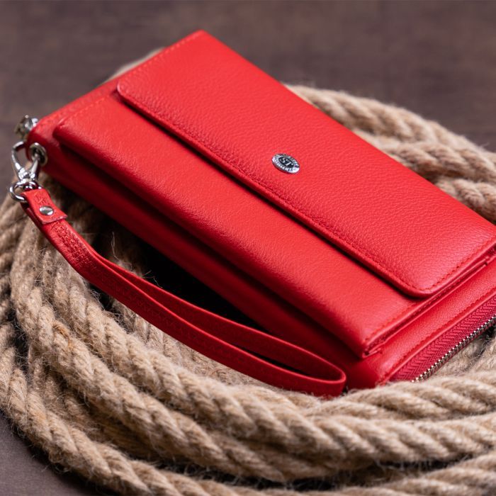 Гаманець ST Leather Червоний (19366) зображення 11