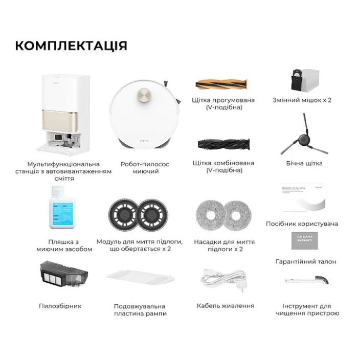 Пылесос Dreame Bot L50 Pro Ultra White (RLL84CE) изображение 2