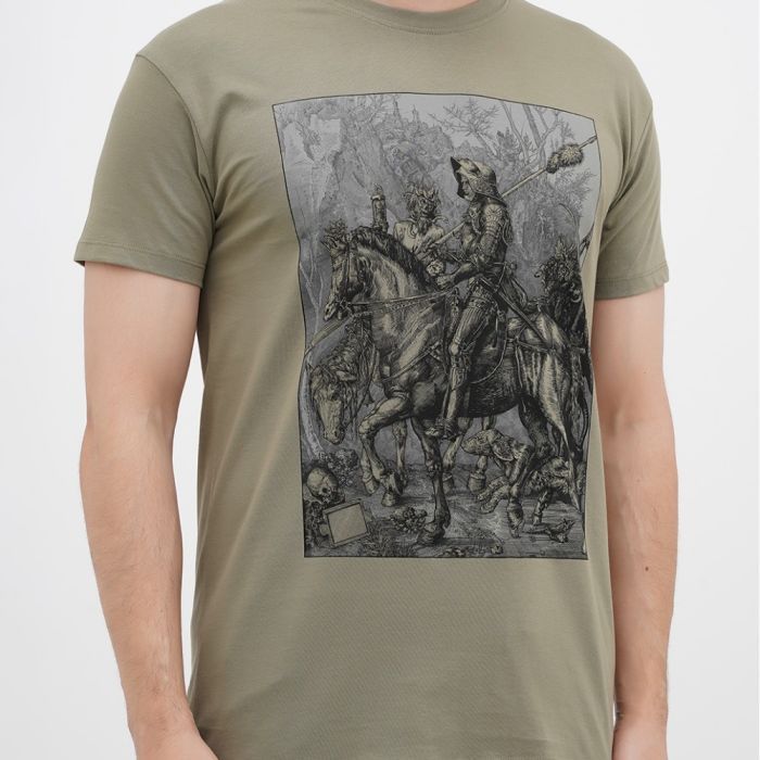 Футболка Sol's Imperial Knight Death and the Devil хакі S (11500268/394S) изображение 4