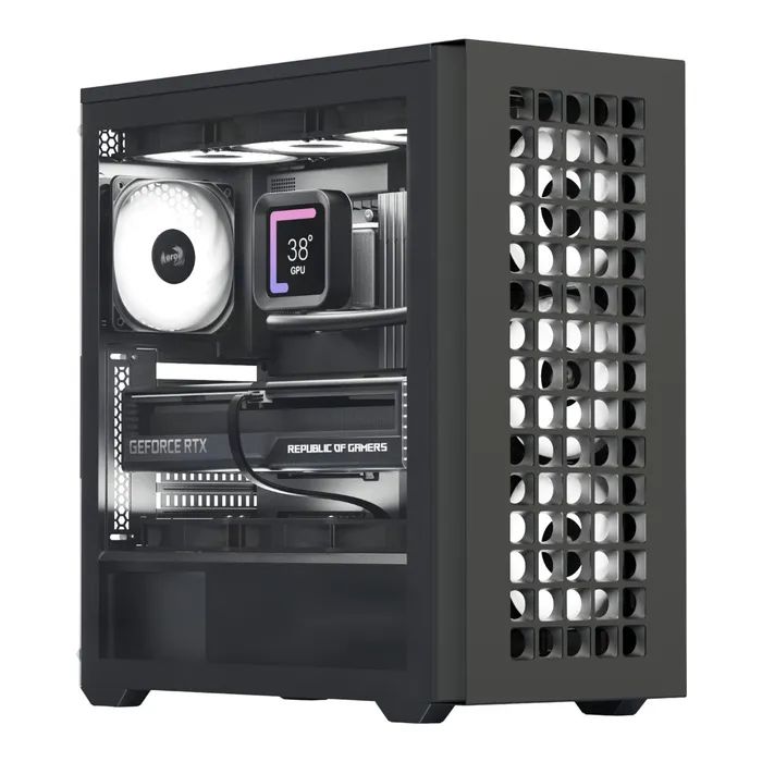 Корпус AeroCool D502A-G-BK-v1 Black (ACCM-DS02043.11)