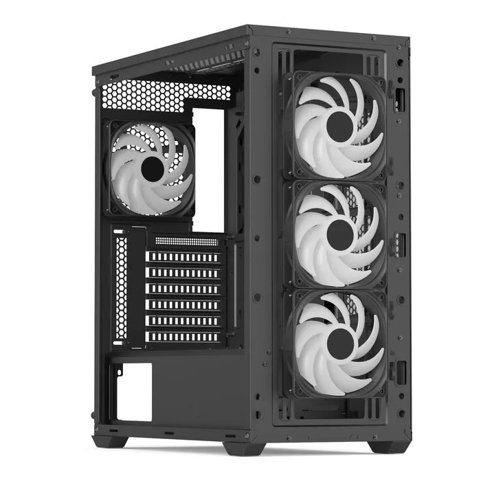 Корпус AeroCool D502A-G-BK-v1 Black (ACCM-DS02043.11) зображення 4