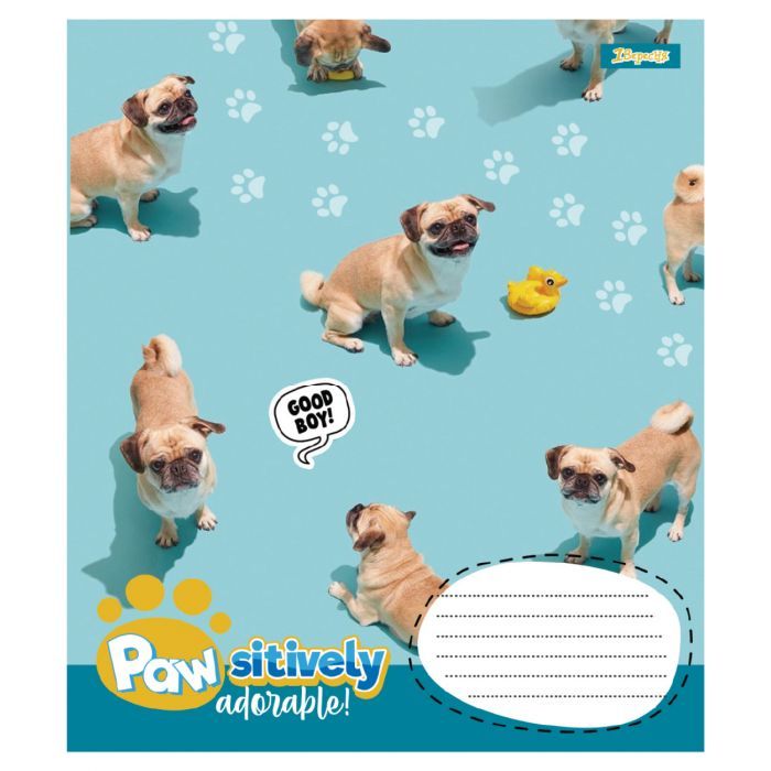 Тетрадь 1 вересня Pawsitively А5 18 листов линия (768239) изображение 4