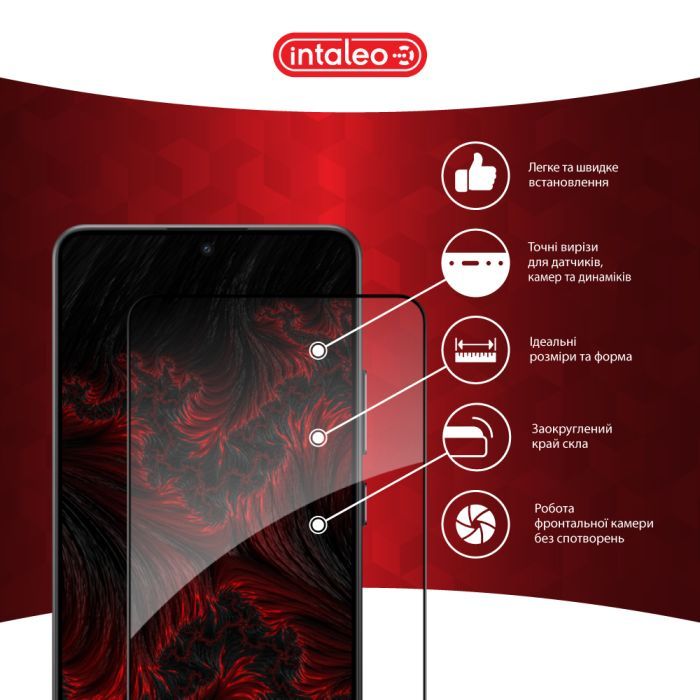 Скло захисне Intaleo Full Glue Xiaomi Poco X7 Pro Black (1283126607882) зображення 3