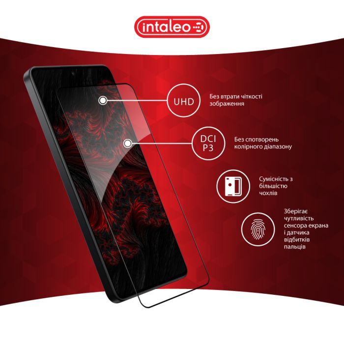 Скло захисне Intaleo Full Glue Xiaomi Poco X7 Pro Black (1283126607882) зображення 4