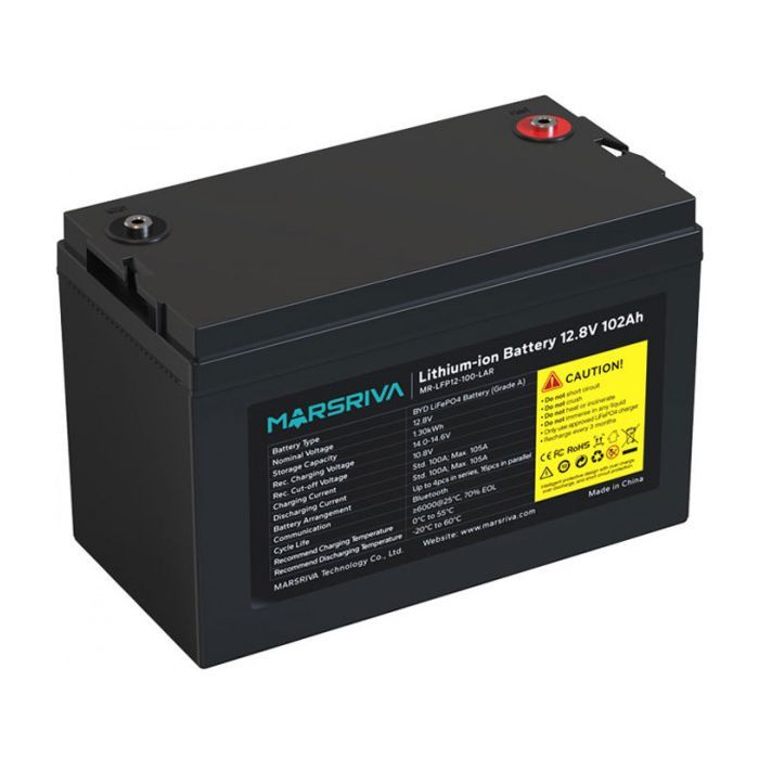 Батарея LiFePo4 Marsriva 12.8V 100Ah V3 (MR-LFP12-100-LAR V3) изображение 4